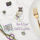 Aangepaste Mardi Gras tafel Confetti