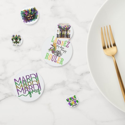 Aangepaste Mardi Gras tafel Confetti (Groep)