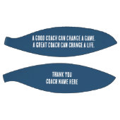 Aangepaste Marine Blauw Wit Dank u Coach Basketbal (Panelen)