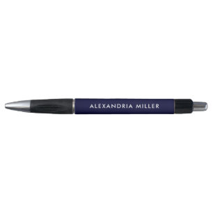 Aangepaste marine Blue en White Modern Pen