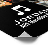 Aangepaste markeringsband Muziek Foto Collage Poster (Hoek)