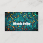 Aangepaste Marmeren Sophisticated Script Minimalis Visitekaartje (Voorkant)