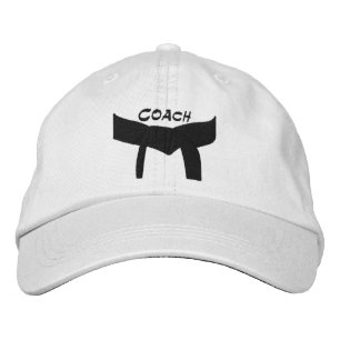 Aangepaste Martial Arts Black Belt Coach Geborduurde Pet
