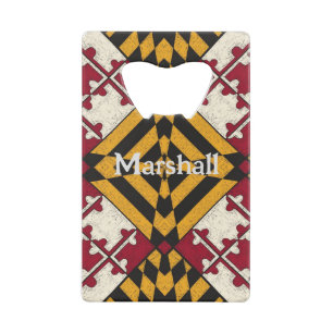 Aangepaste Maryland State Flag Bottle Open Kredietkaart Flessenopener