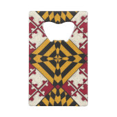 Aangepaste Maryland State Flag Bottle Open Kredietkaart Flessenopener (Achterkant)