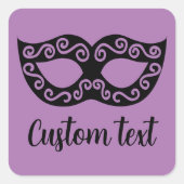 Aangepaste maskerade masker stickers voor feest (Voorkant)