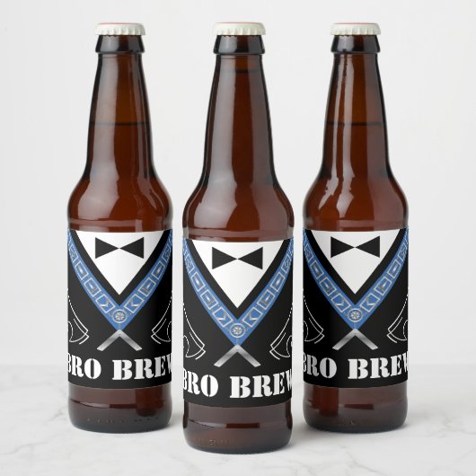 Aangepaste Masonic Bierflesetiketten Bier Etiket (Flessen)