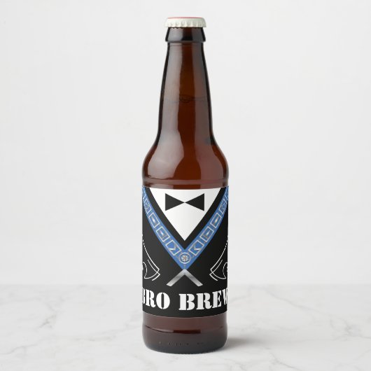 Aangepaste Masonic Bierflesetiketten Bier Etiket (Voorkant)