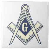Aangepaste Masonic Blue Lodge Wall Tile Tegeltje (Voorkant)
