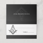 Aangepaste Masonic Tafel Decoraties | Vrijmetselar (Buitenkant ongevouwen)