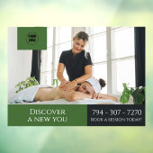 Aangepaste massagesalon raambekleding raamsticker (Vel 3)