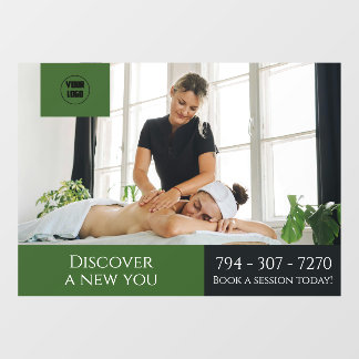 Aangepaste massagesalon raambekleding raamsticker