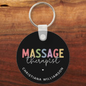Aangepaste massagetherapie | Massagetherapiecadeau Sleutelhanger (Voorkant)
