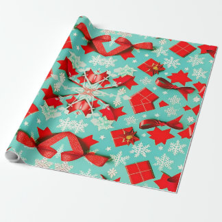 Aangepaste Matte Vintage Christmas Wrapping Paper Cadeaupapier