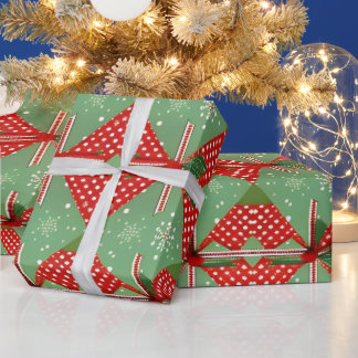 Aangepaste Matte Vintage Christmas Wrapping Paper Cadeaupapier