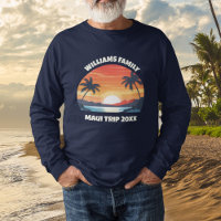 Aangepaste Maui-trip Zonsopgang Palmbomen Lange Mo