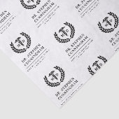 Aangepaste MD Doctor of Medicine Med School Afstud Tissuepapier (Detail)