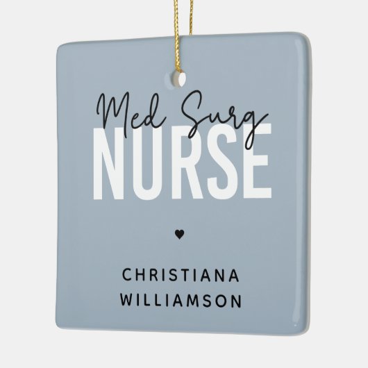 Aangepaste Med Surg Zurse | Medische chirurgische  Keramisch Ornament (Links)