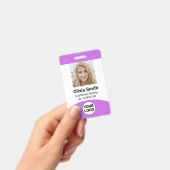Aangepaste medewerker Foto Naam Rol-ID Logo Barcod Badge (Handheld)
