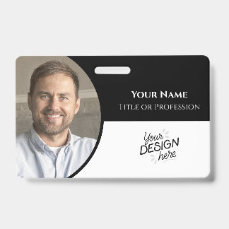 Aangepaste Medewerker, Foto, Naam, Titel, Logo, St Badge