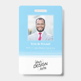 Aangepaste Medewerker, Foto, Naam, Titel, Logo, St Badge