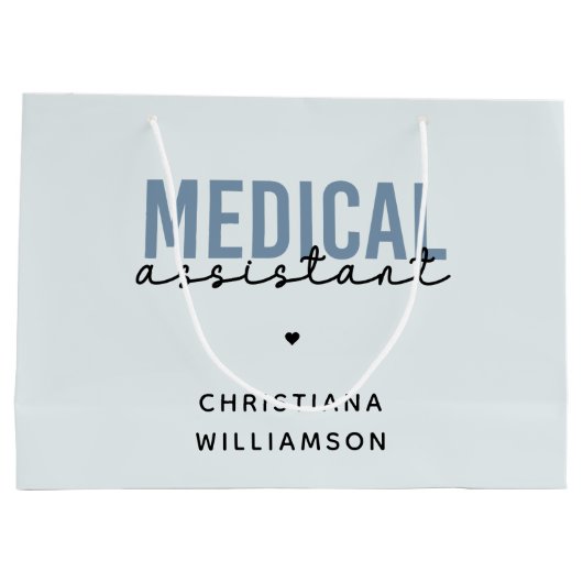 Aangepaste medische assistent | Klinische assisten Groot Cadeauzakje (Achterkant)