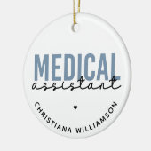 Aangepaste medische assistent | Klinische assisten Keramisch Ornament (Links)