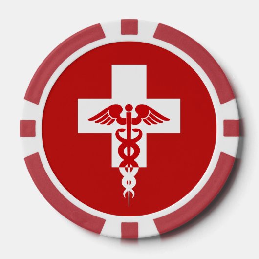 Aangepaste medische professionele poker chips (Voorkant)