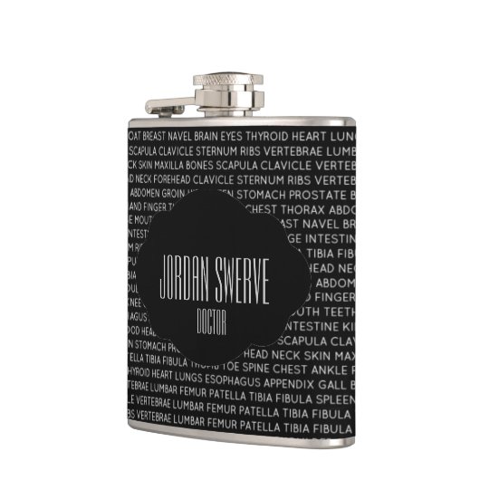 Aangepaste medische terminologie heupfles (Links)