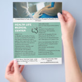 Aangepaste medische ziekenhuisdienst flyer (Hand)