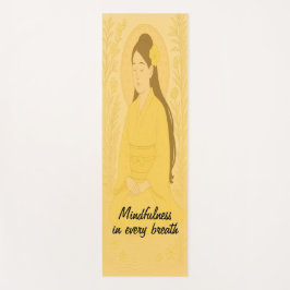 Aangepaste Meditatie Kunst Mindfulness Zen Geel Yogamat