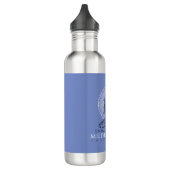 Aangepaste Meditation Instructor Lotus Mandala Blu Waterfles (Links)