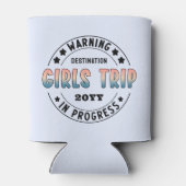 Aangepaste Meidenreis in Uitvoering Verlopen Grapp Blikjeskoeler (Achterkant)