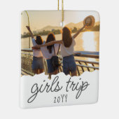 Aangepaste meidenreis | Meisweekend Getaway Souven Keramisch Ornament (Rechts)