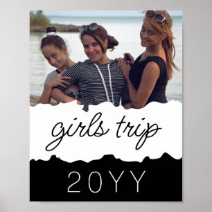Aangepaste meidenreis   Meisweekend Getaway Souven Poster