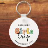 Aangepaste meidenreis | Vakantie van het weekend v Sleutelhanger (Voorkant)