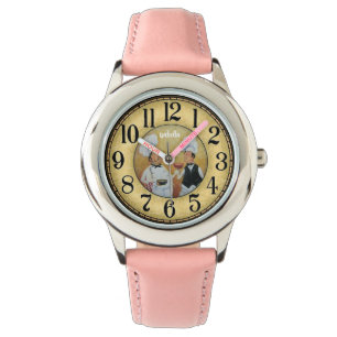 Aangepaste Meisjes Naam Glitter Strap Kinder Horlo Horloge
