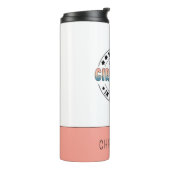 Aangepaste meisjes reis in voortgang Gradiënt Grap Thermosbeker (Gedraaid links)
