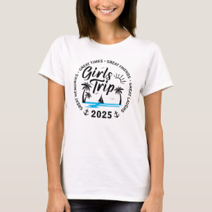Aangepaste Meisjes Trip Groep Matching Beach Vakan T-shirt