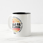 Aangepaste Meisjes Trip Groep Matching Zomer Vakan Tweekleurige Koffiemok (Voorkant links)