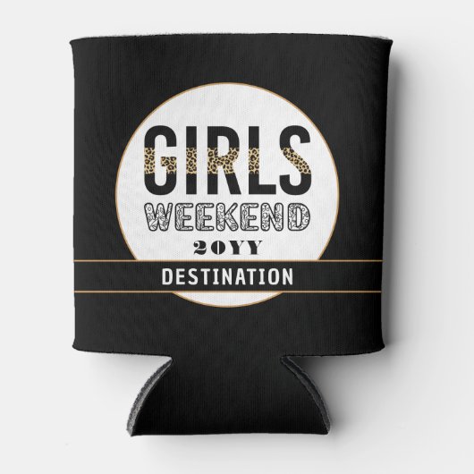 Aangepaste meisjes Wekend Girls reisvakantie Blikjeskoeler (Voorkant)