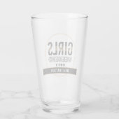 Aangepaste meisjes Wekend Girls reisvakantie Glas (Achterkant)