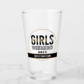 Aangepaste meisjes Wekend Girls reisvakantie Glas (Voorkant)