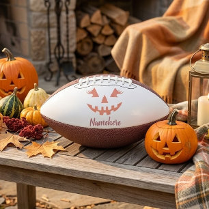 Aangepaste Meisjesachtige Jack O Lantern Pompoen H American Football