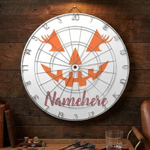 Aangepaste meisjesachtige Jack O Lantern Pompoen H Dartbord