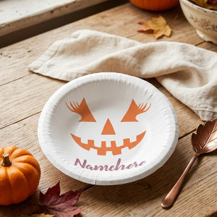 Aangepaste meisjesachtige Jack O Lantern Pompoen H Papieren Kommen
