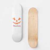 Aangepaste Meisjesachtige Jack O Lantern Pompoen H Skateboard (Voorkant)