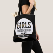 Aangepaste meisjesweekend meisjesreis vakantie draagtas (Dichtbij)