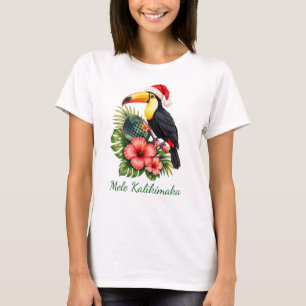 Aangepaste Mele Kalikimaka Kerstmis Padel Cadeau V T-shirt