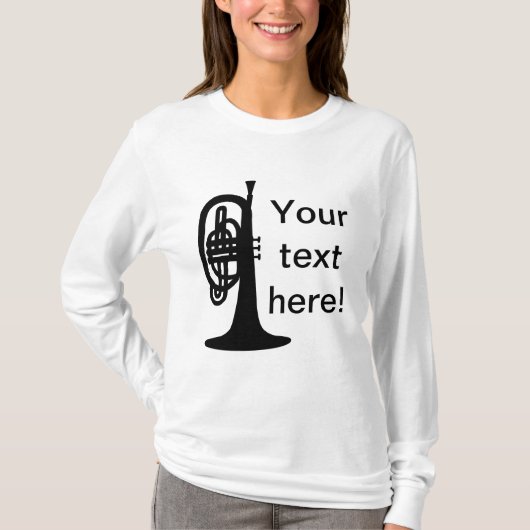 Aangepaste melofoon t-shirt (Voorkant)